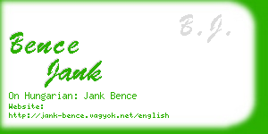 bence jank business card